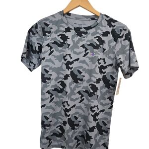 NWT Champion Camouflage Print Short Sleeve Youth Size 14/16